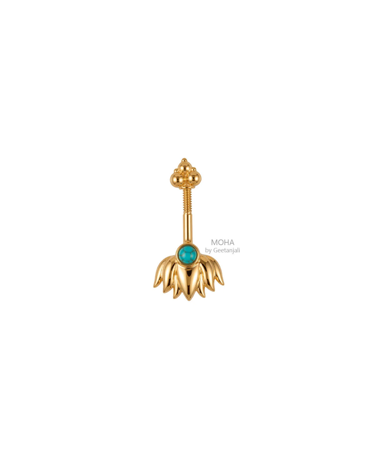Nilofer Silver Bugadi (Gold Plated) by MOHA - Image 3