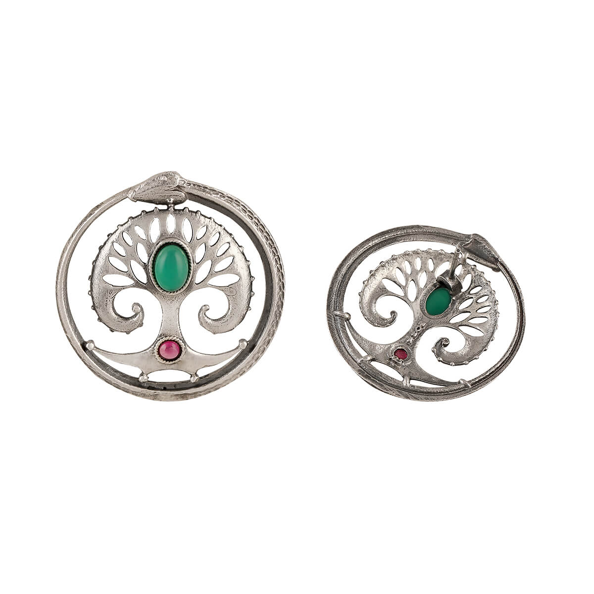 Oroboros Silver Earrings by MOHA - Image 5