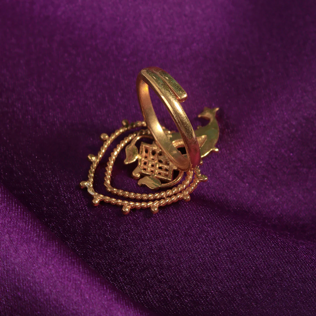 Paisley Silver Finger Ring By Moha - Image 5