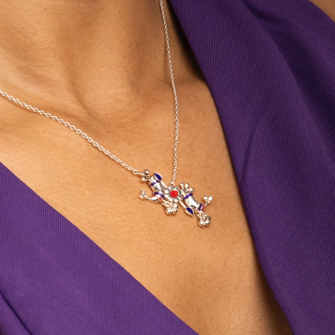 Pakhi Silver Chain Pendant Necklace By Moha - Image 4