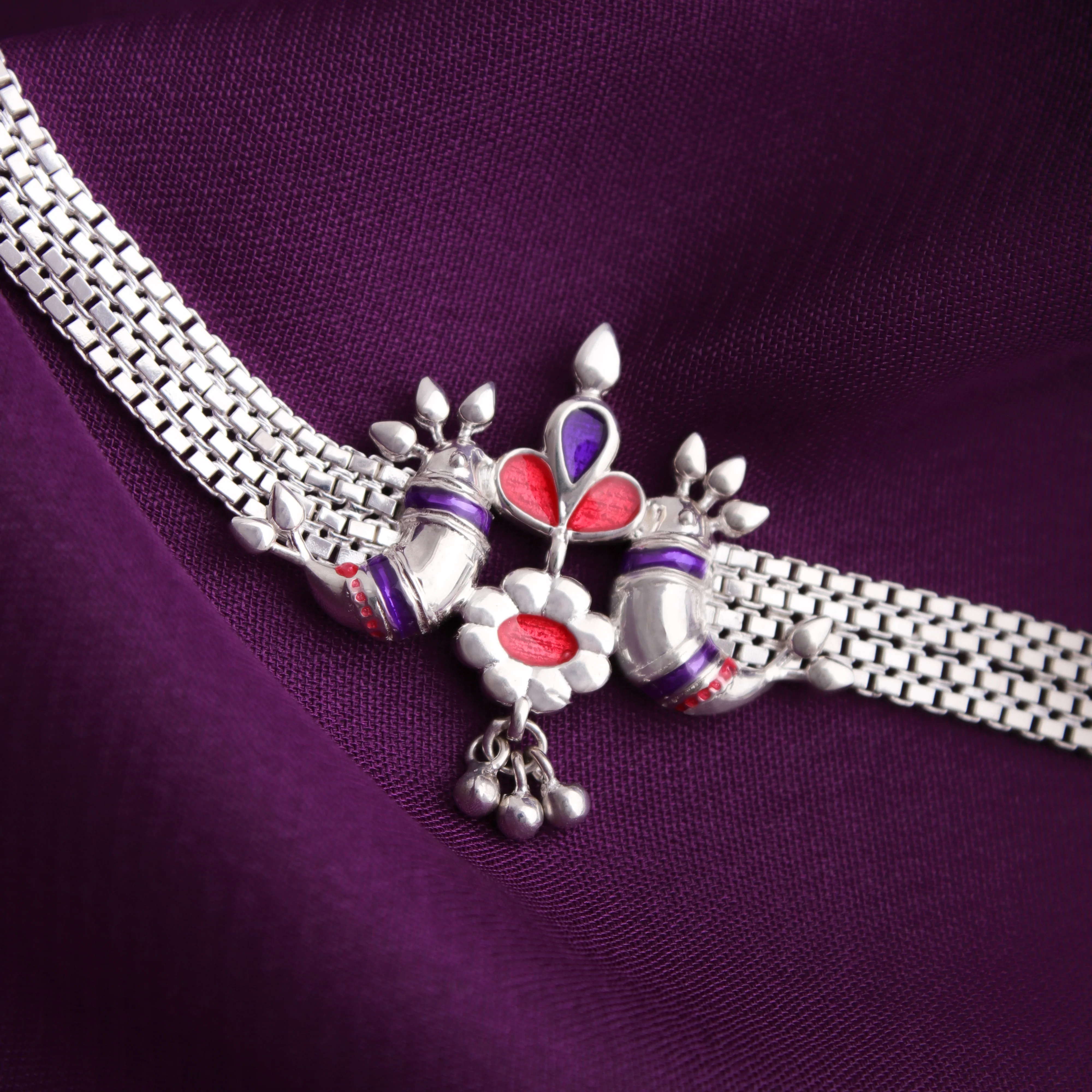 Pakhi Silver choker Necklace By Moha - Image 6