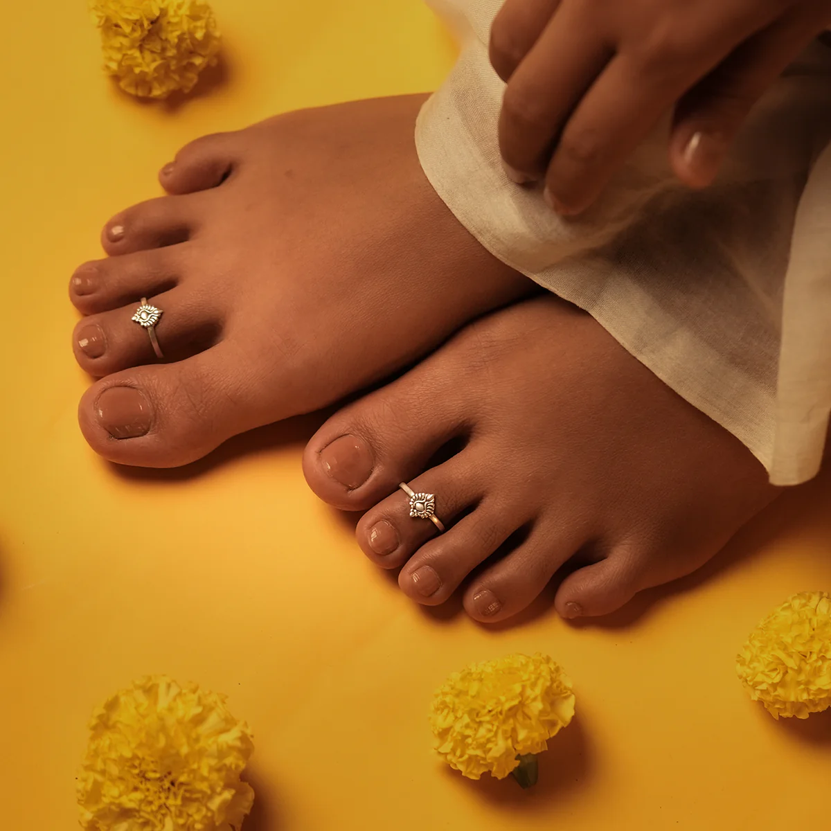 Pankhudi Silver Toe Rings by MOHA - Image 5