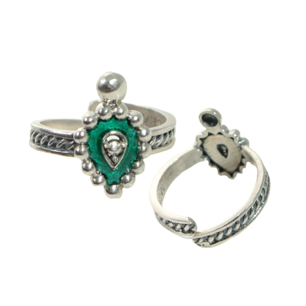 Panna Silver Toe Rings by MOHA - Image 5