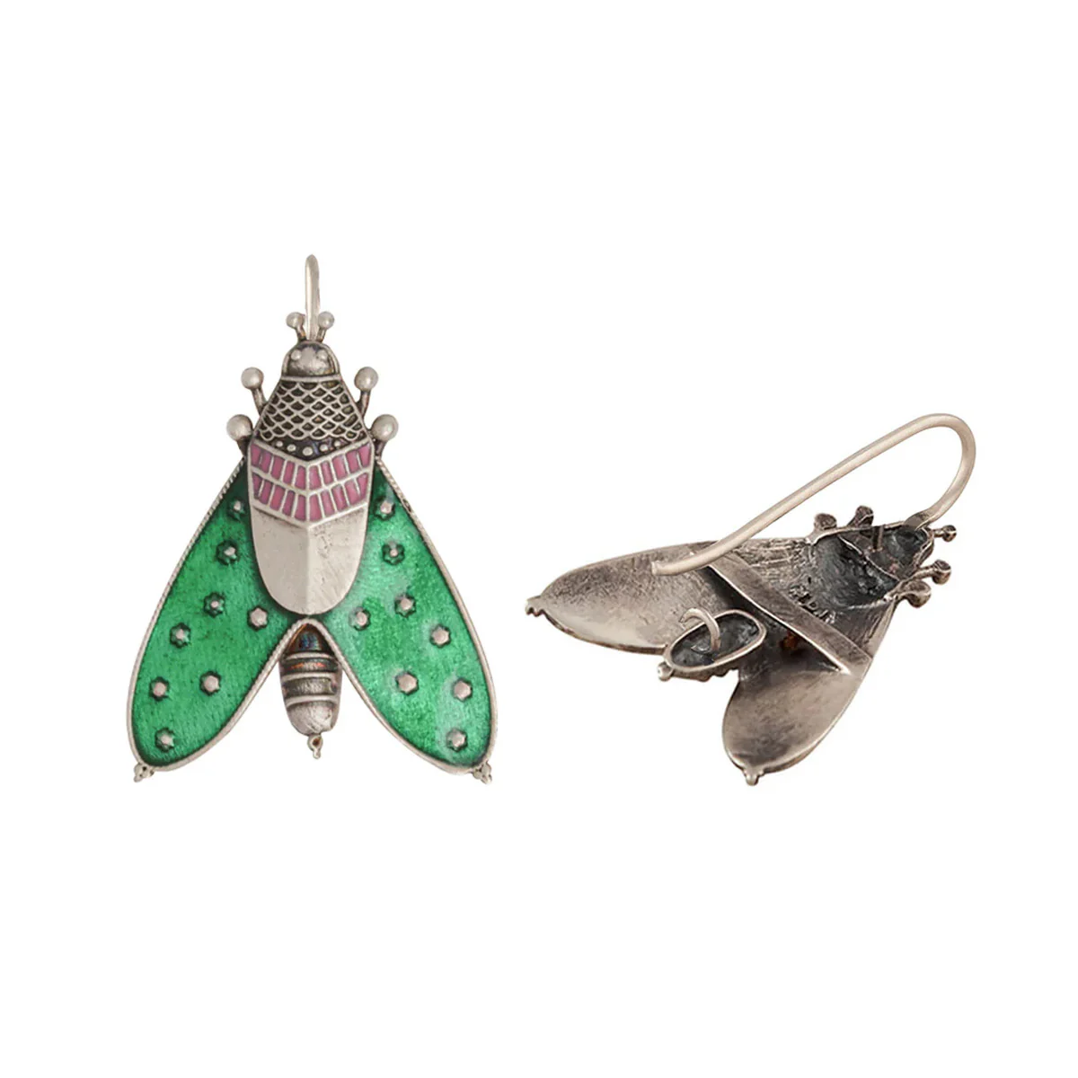 Patanga Silver Earrings (Big) By MOHA - Image 6