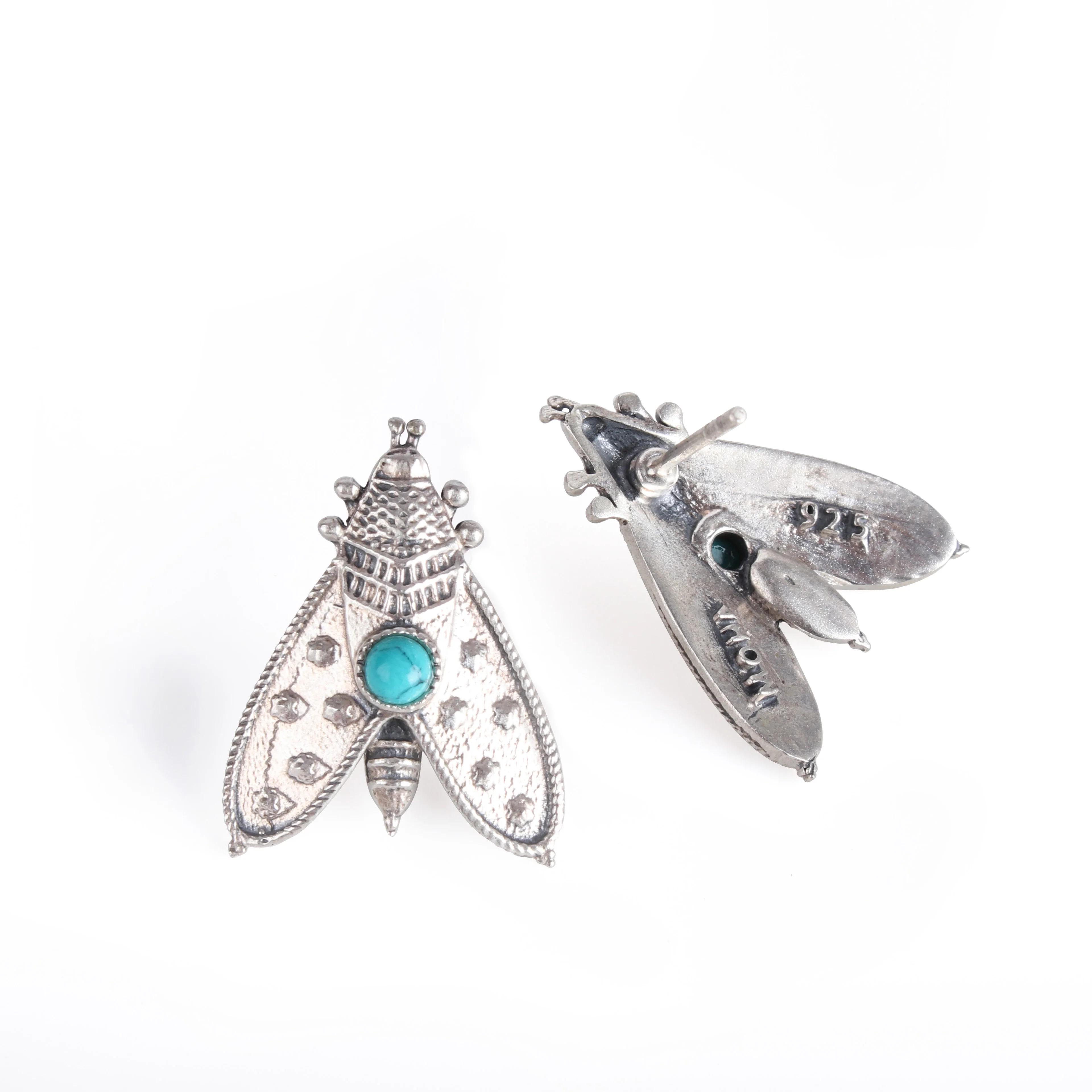 Patanga Silver stud Earring (Small) By Moha - Image 5