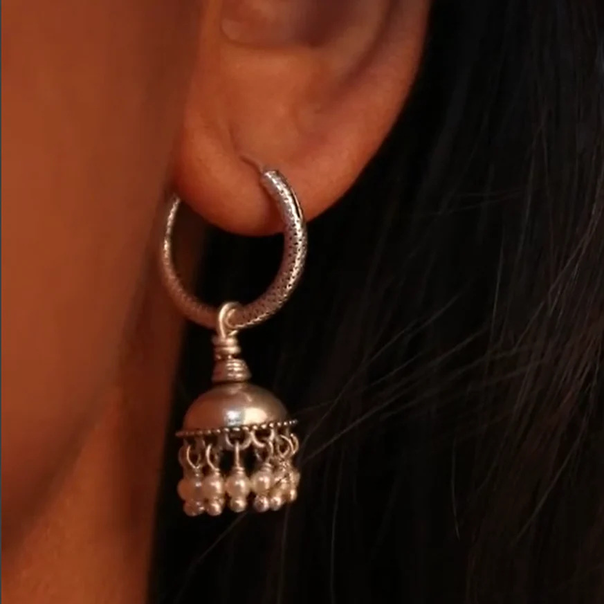 Pearl Jhumki Hoops by MOHA - Image 2