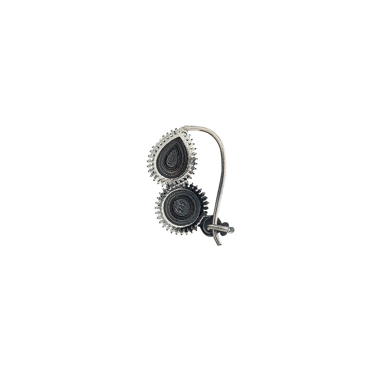 Peshwa Silver Nath (Pierced, Left) by MOHA - Image 3