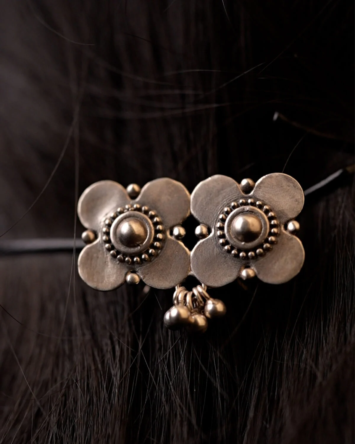 Phooljhadi Silver Hairpin by MOHA - Image 3