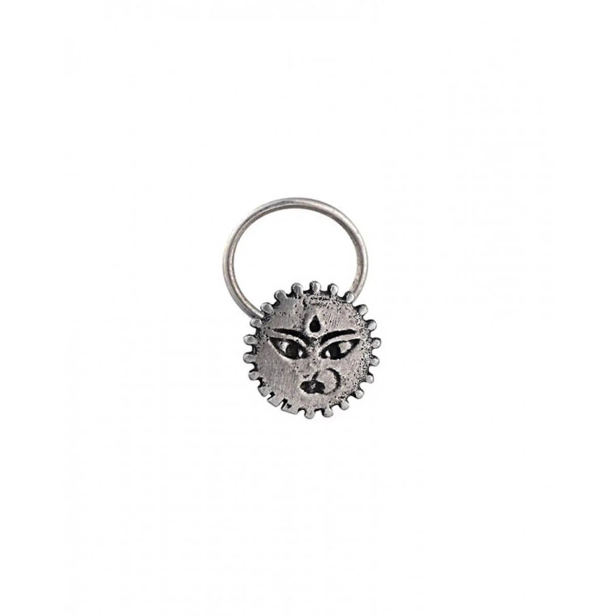 Powerful Goddess Silver Nose Pin by MOHA - Image 3