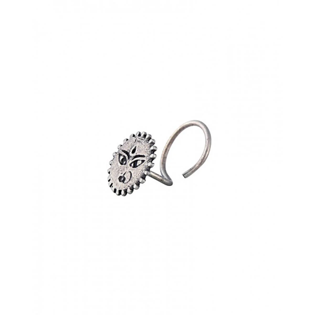 Powerful Goddess Silver Nose Pin by MOHA - Image 4