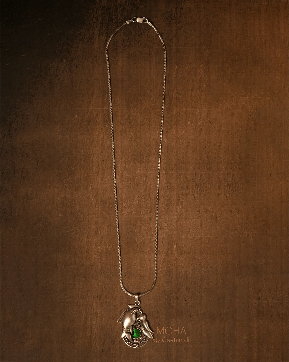 Prem Silver Pendant with chain by MOHA - Image 10