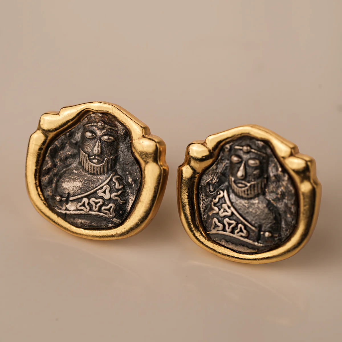 Priest King Silver Cufflinks by MOHA - Image 4