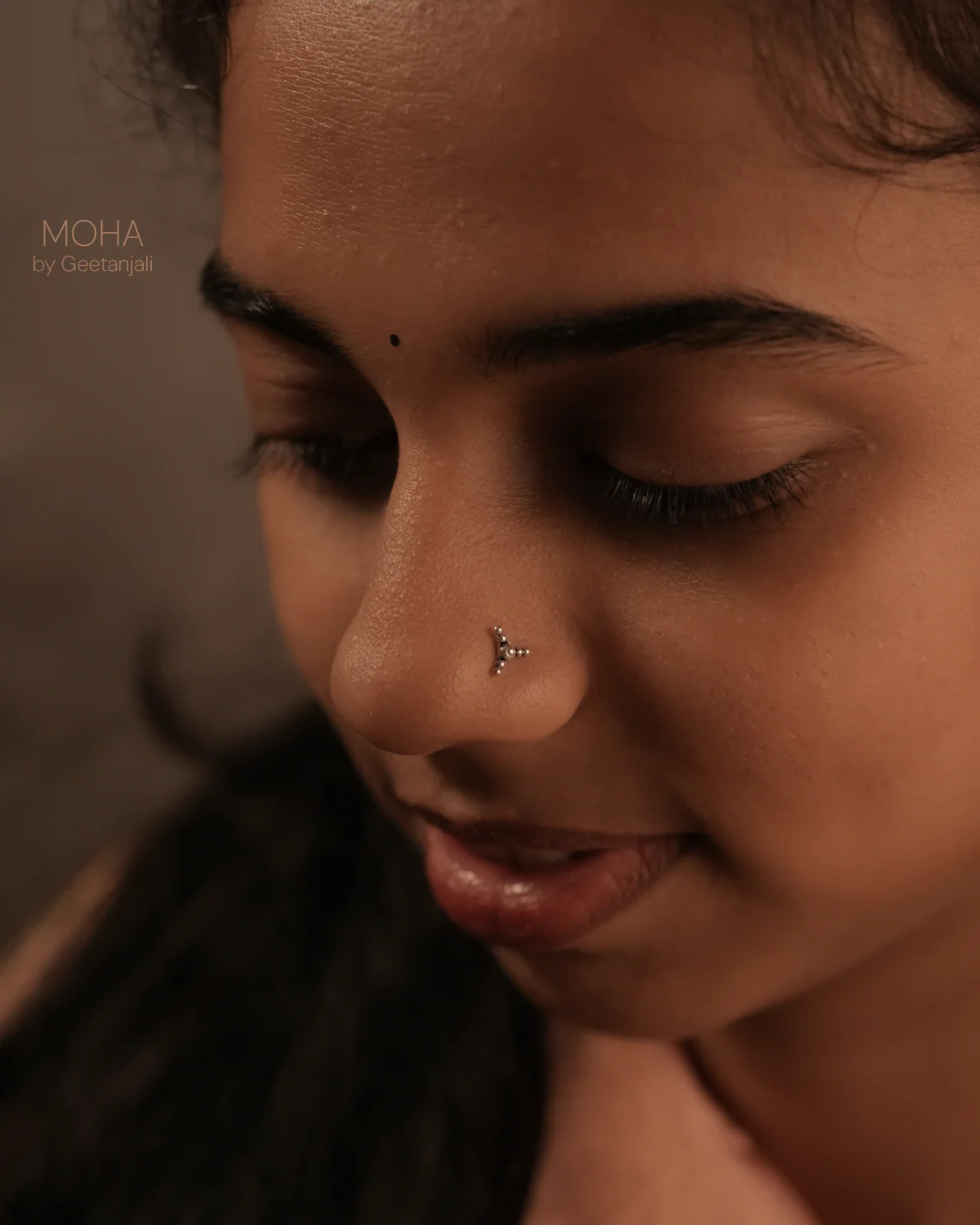 Rachna Silver Nosepin by MOHA - Image 5