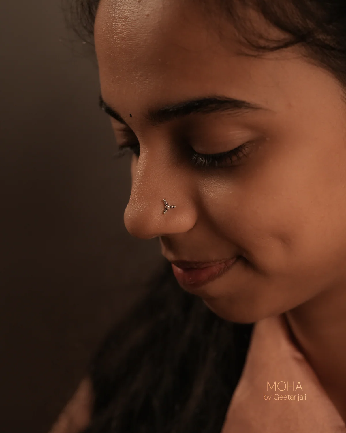 Rachna Silver Nosepin by MOHA - Image 7