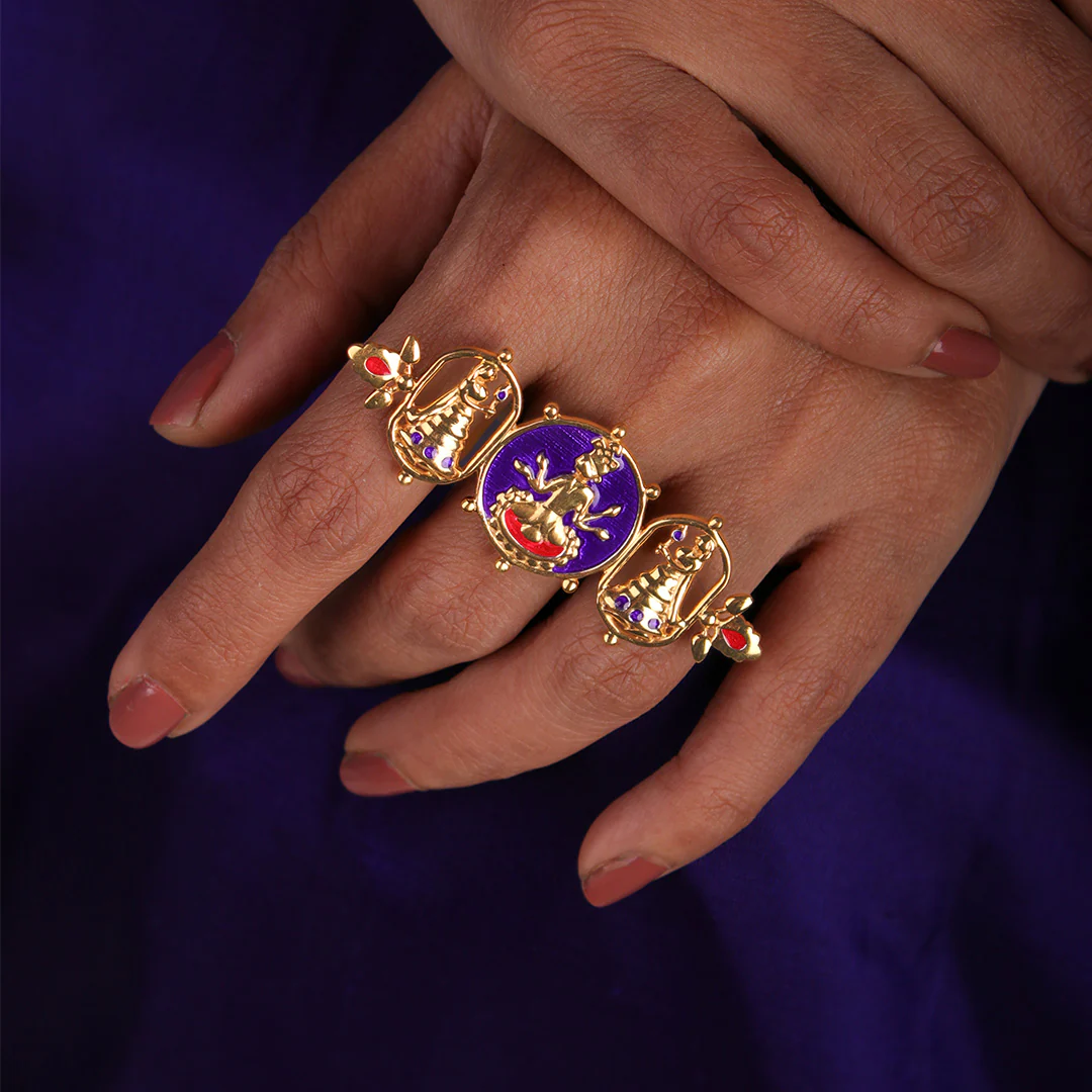 Radhe Shyam Silver Finger Ring By Moha - Image 3