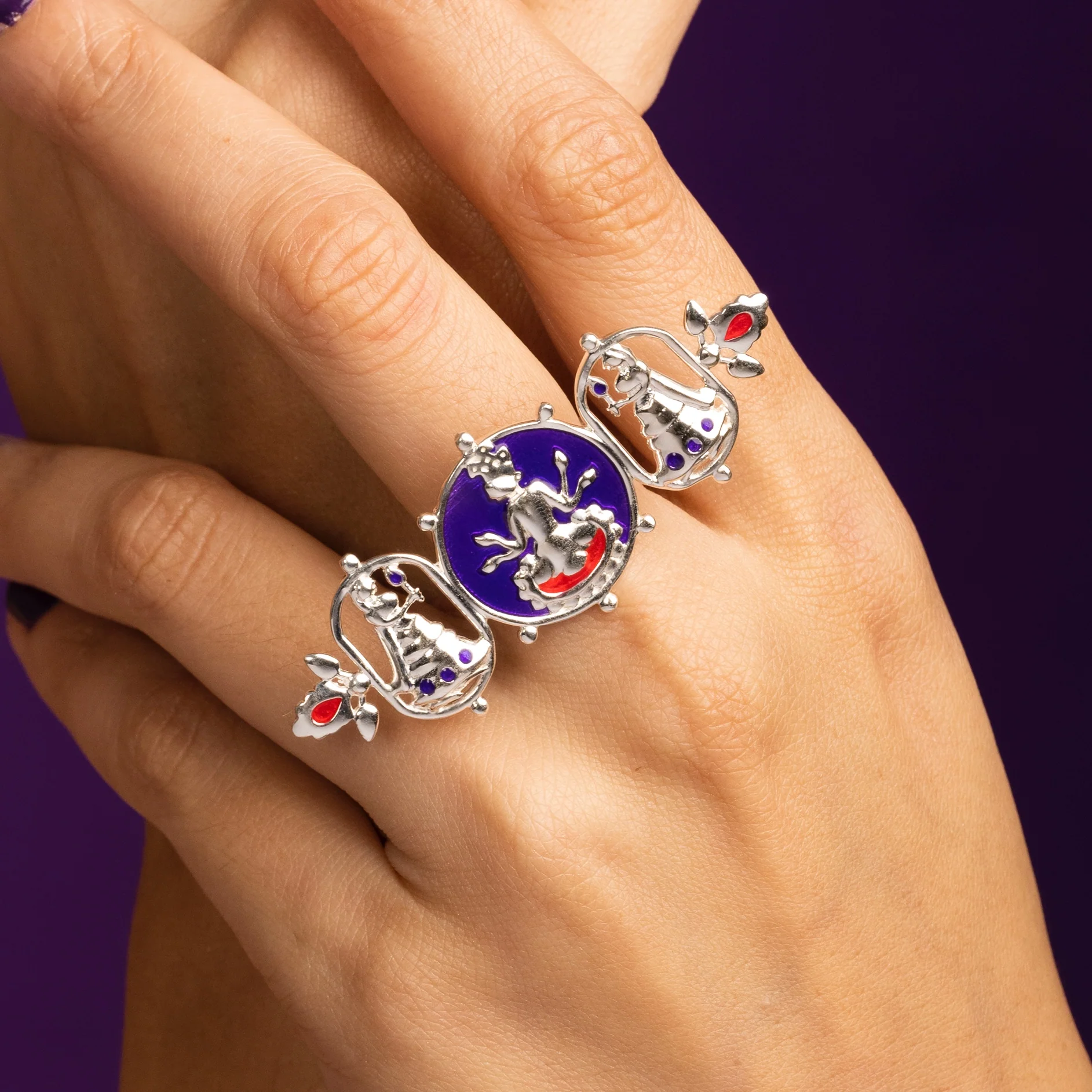 Radhe Shyam Silver Finger Ring By Moha - Image 5