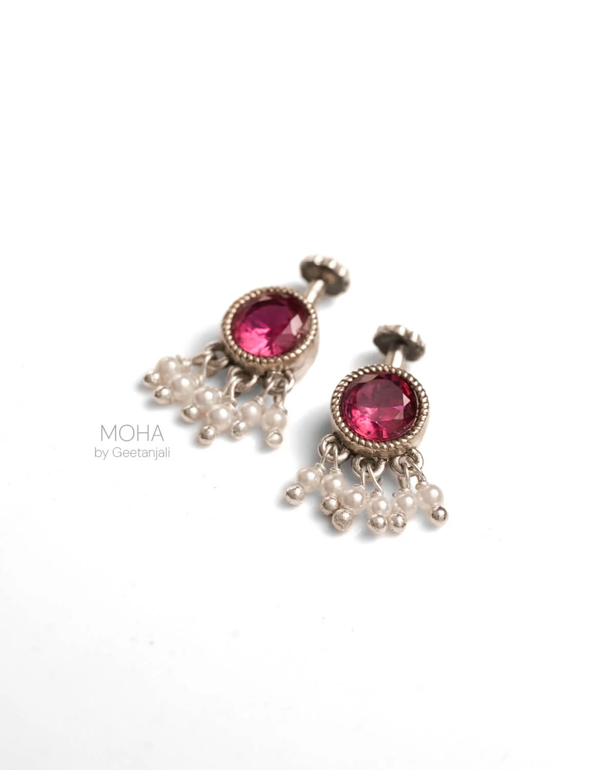Rani Silver Bugadi with Pearls by MOHA - Image 7