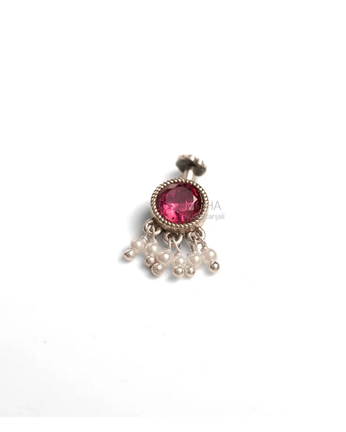 Rani Silver Bugadi with Pearls by MOHA - Image 8