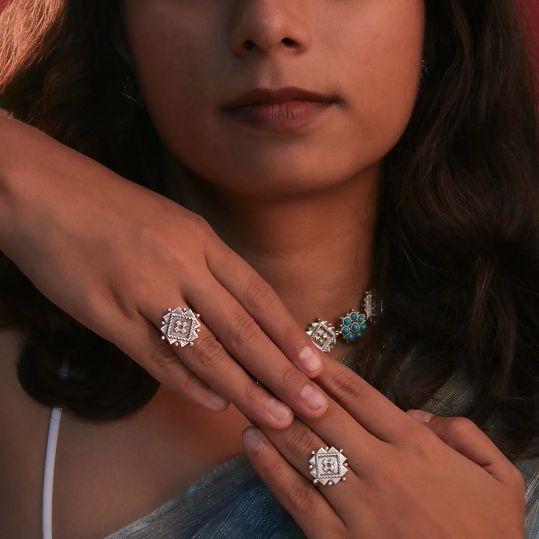 RatnaShakha Silver Finger Ring by MOHA - Image 2