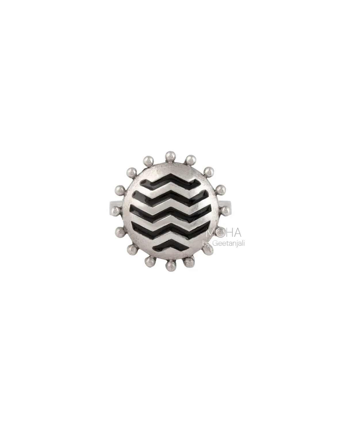 Ravi Silver Finger Ring by MOHA