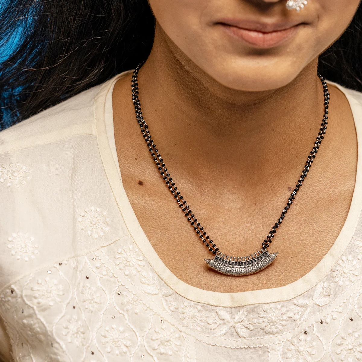 Reha Silver Mangalsutra by MOHA - Image 4