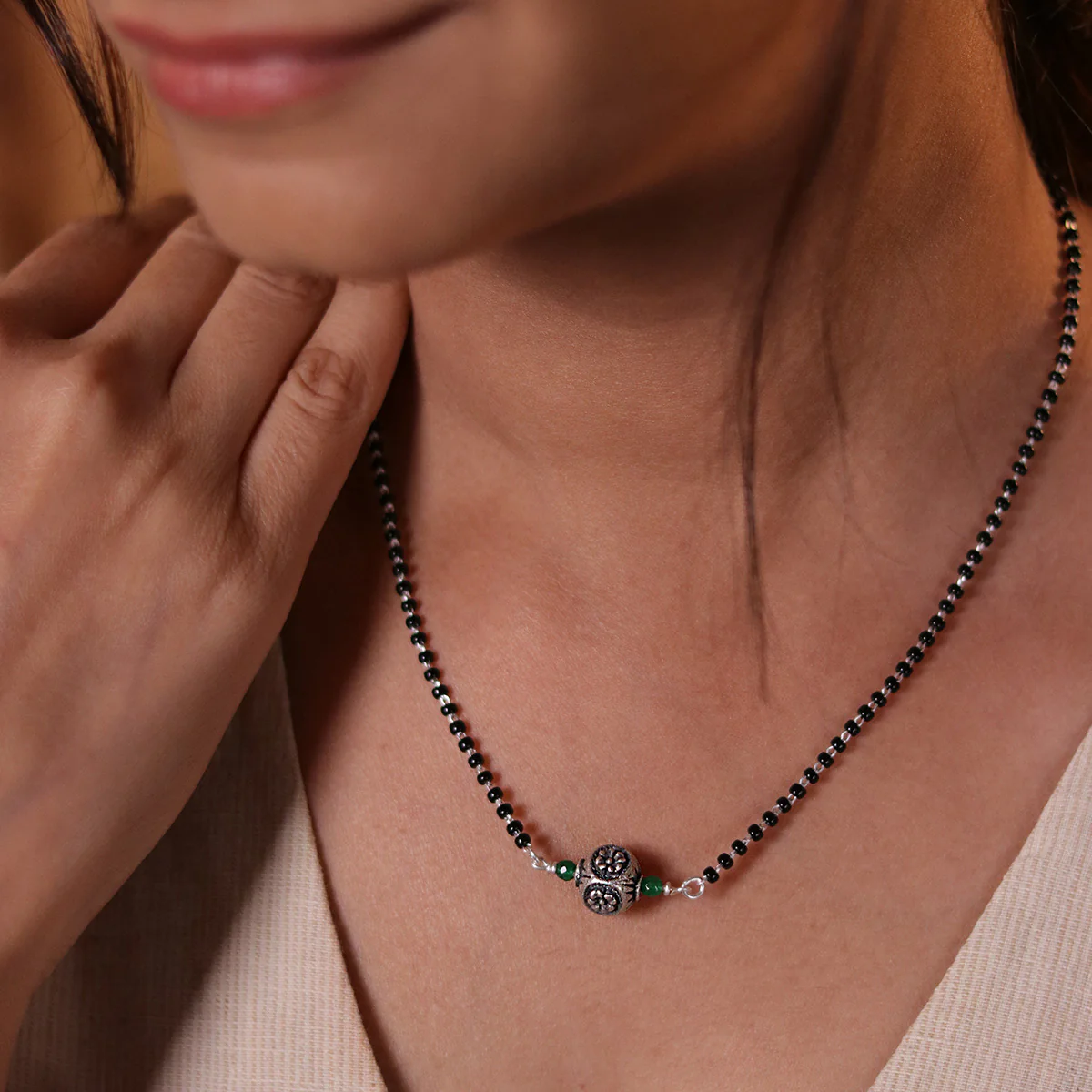 Riva Silver Mangalsutra by Moha - Image 2