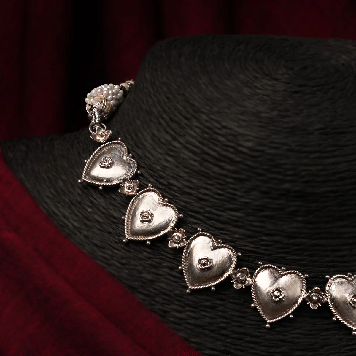 Ruhi Silver Choker by MOHA - Image 3