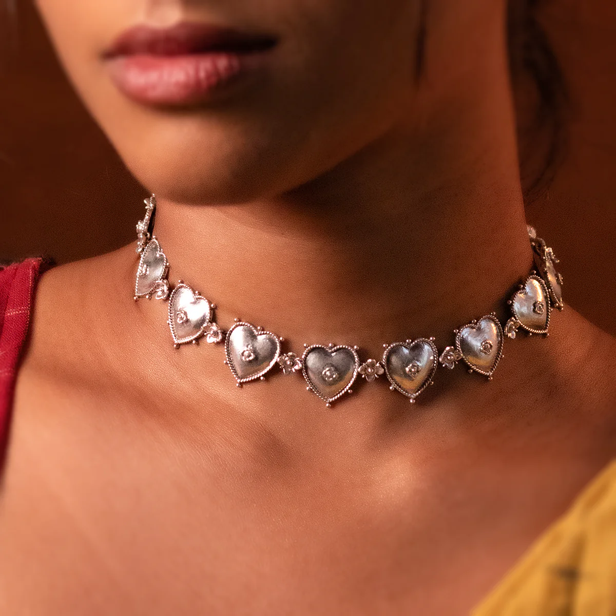 Ruhi Silver Choker by MOHA - Image 4