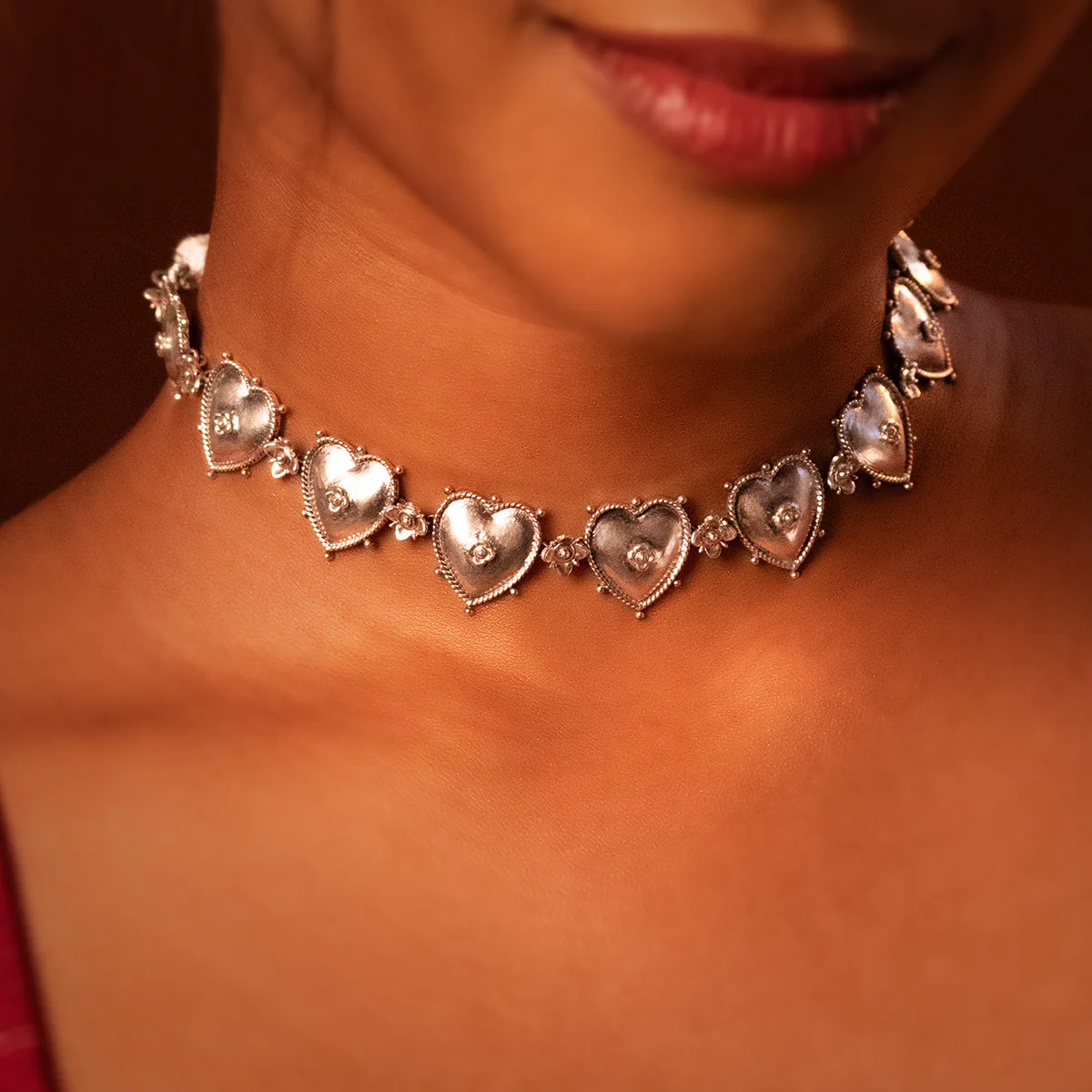 Ruhi Silver Choker by MOHA - Image 5