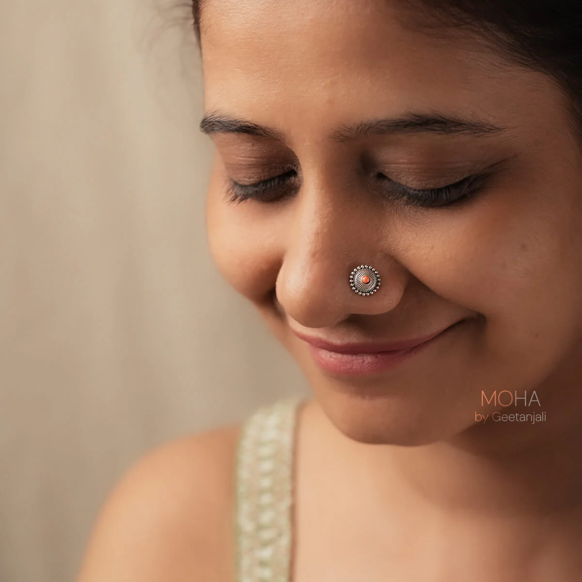 Sara Silver Nose Pin by MOHA - Image 5
