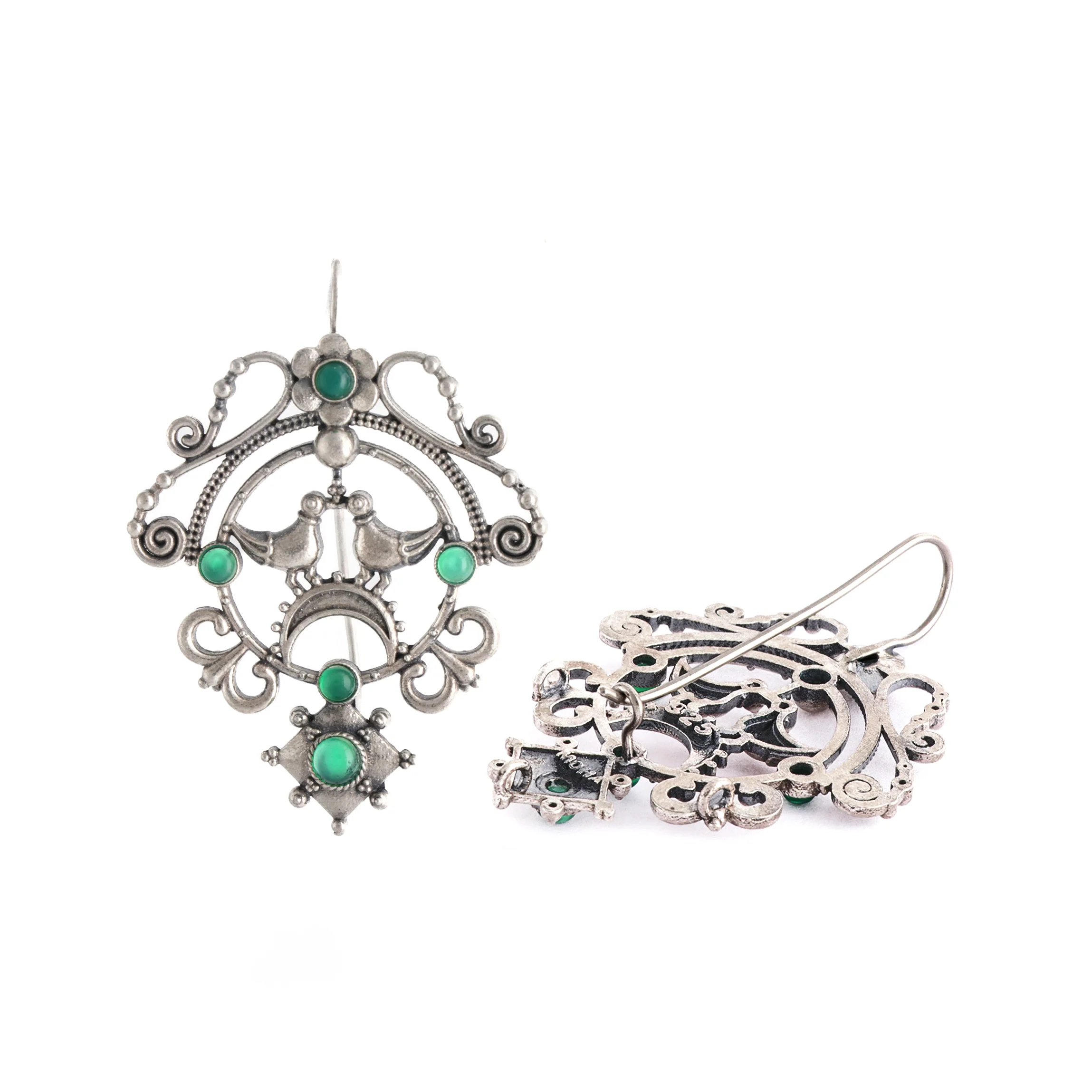 Sarika Silver Earrings By Moha - Image 4