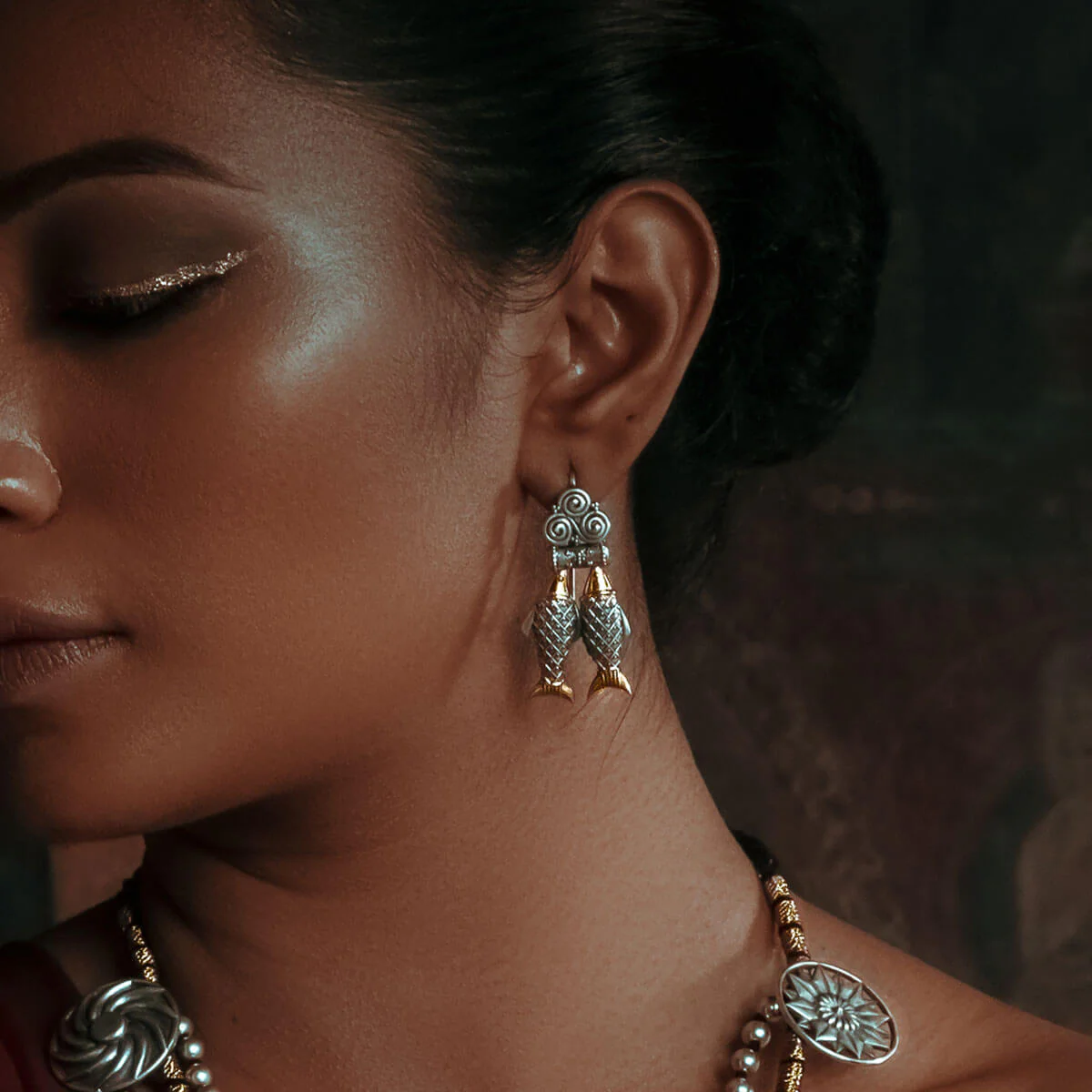 Seranya Silver Earrings by Moha - Image 3