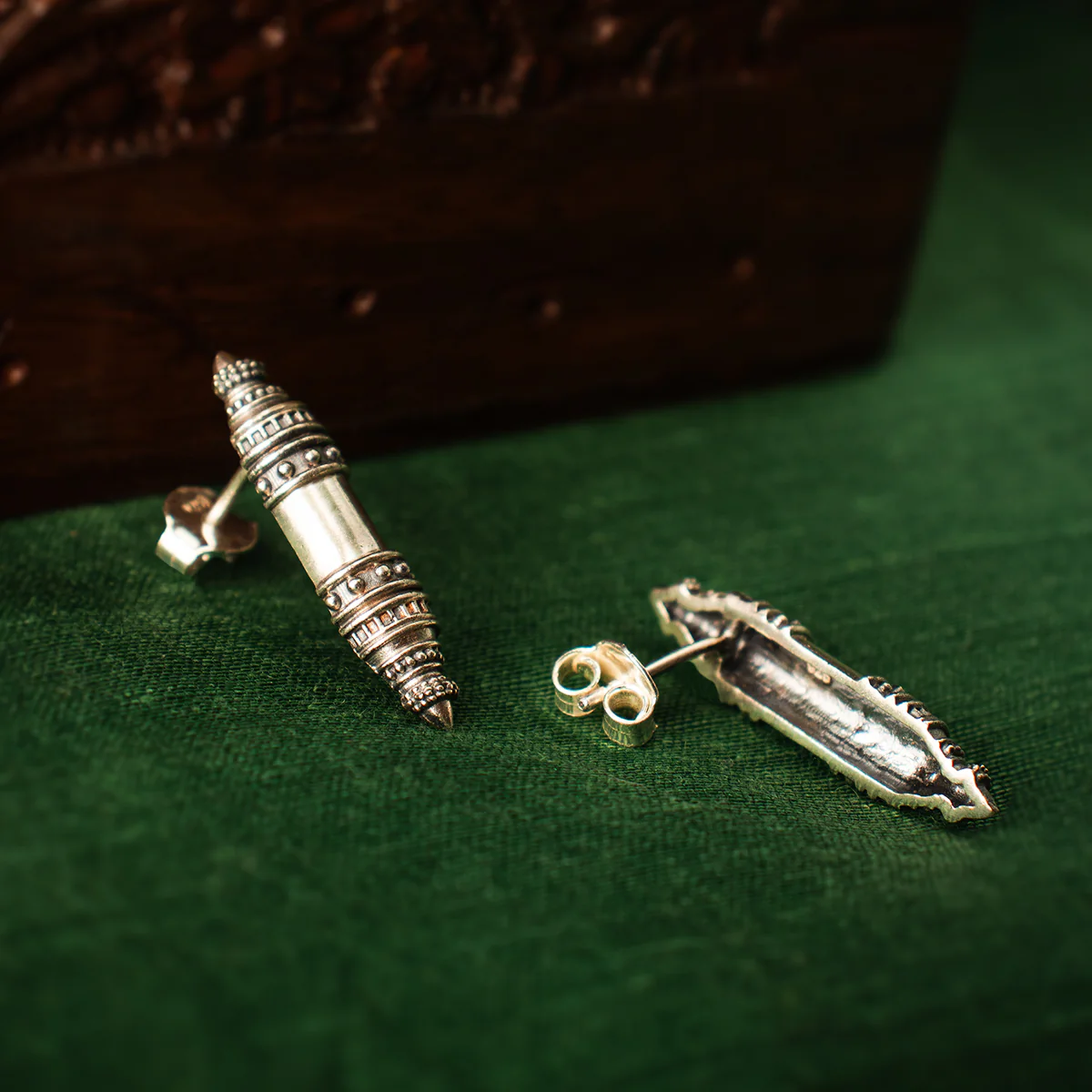 Shakti Silver Earrings by MOHA - Image 4
