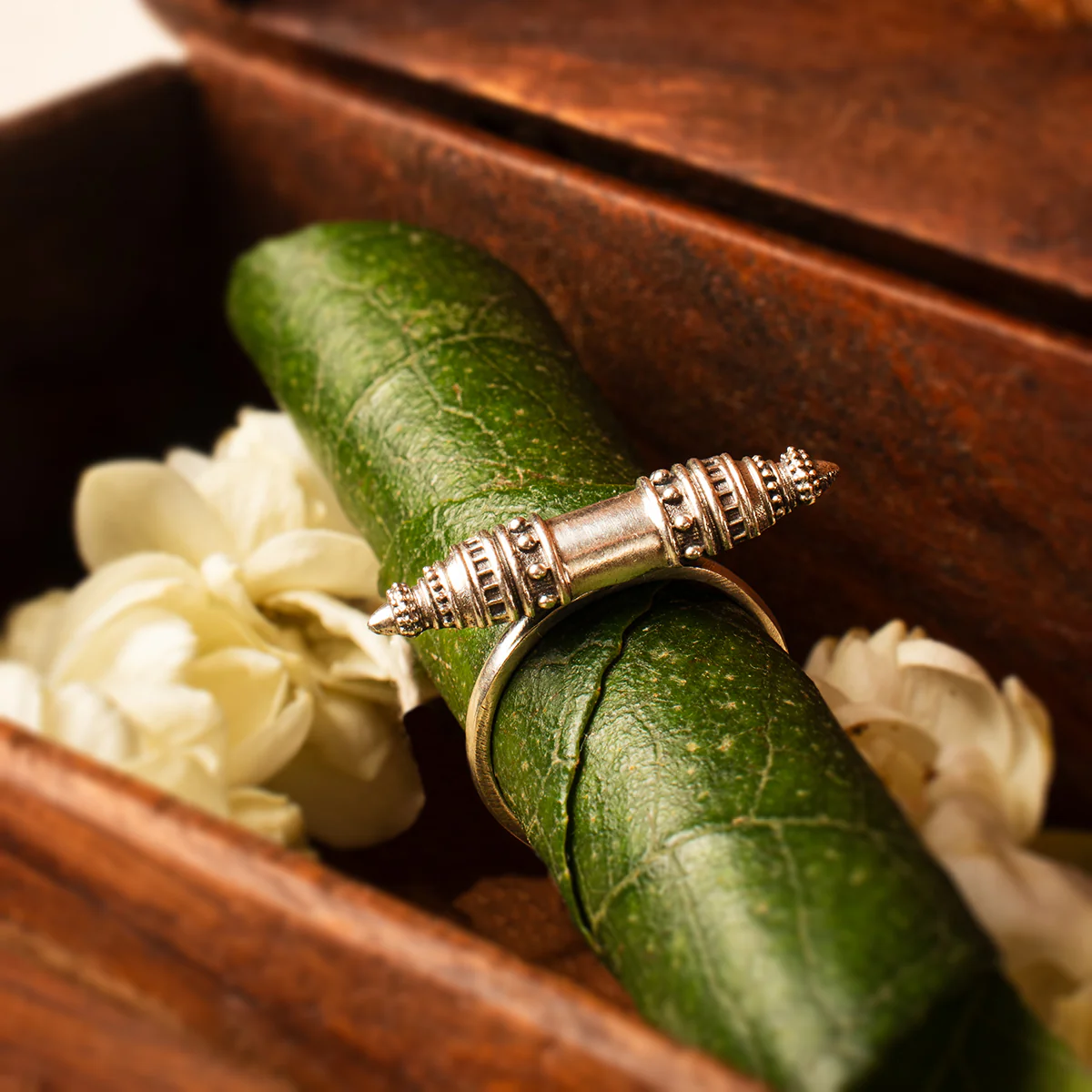 Shakti Silver Finger Ring by MOHA - Image 4