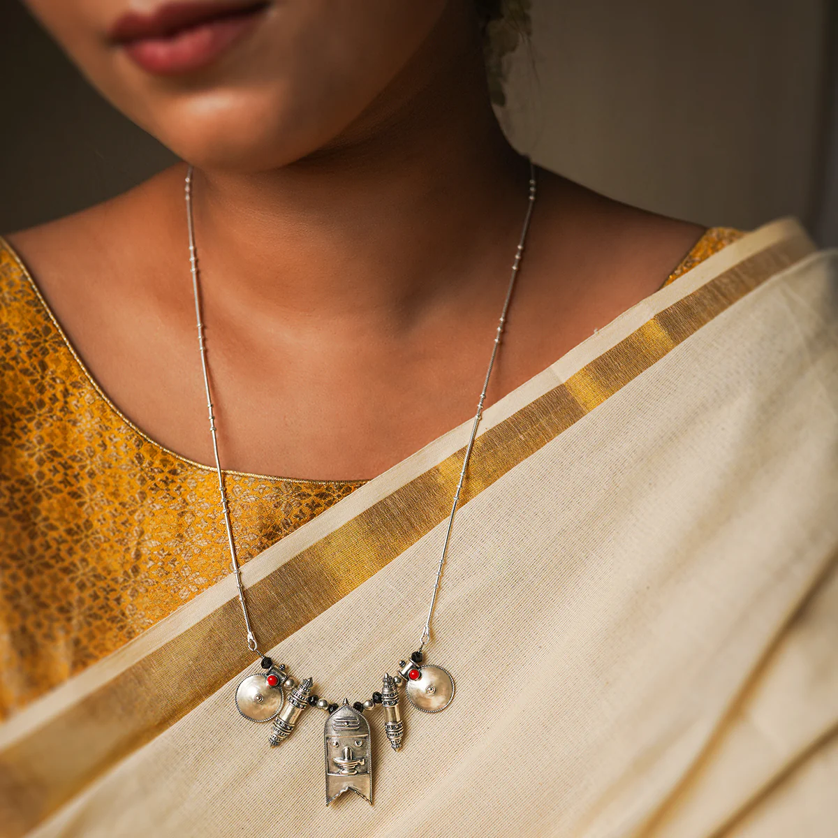 Shakti Silver Taali Chain by MOHA - Image 6