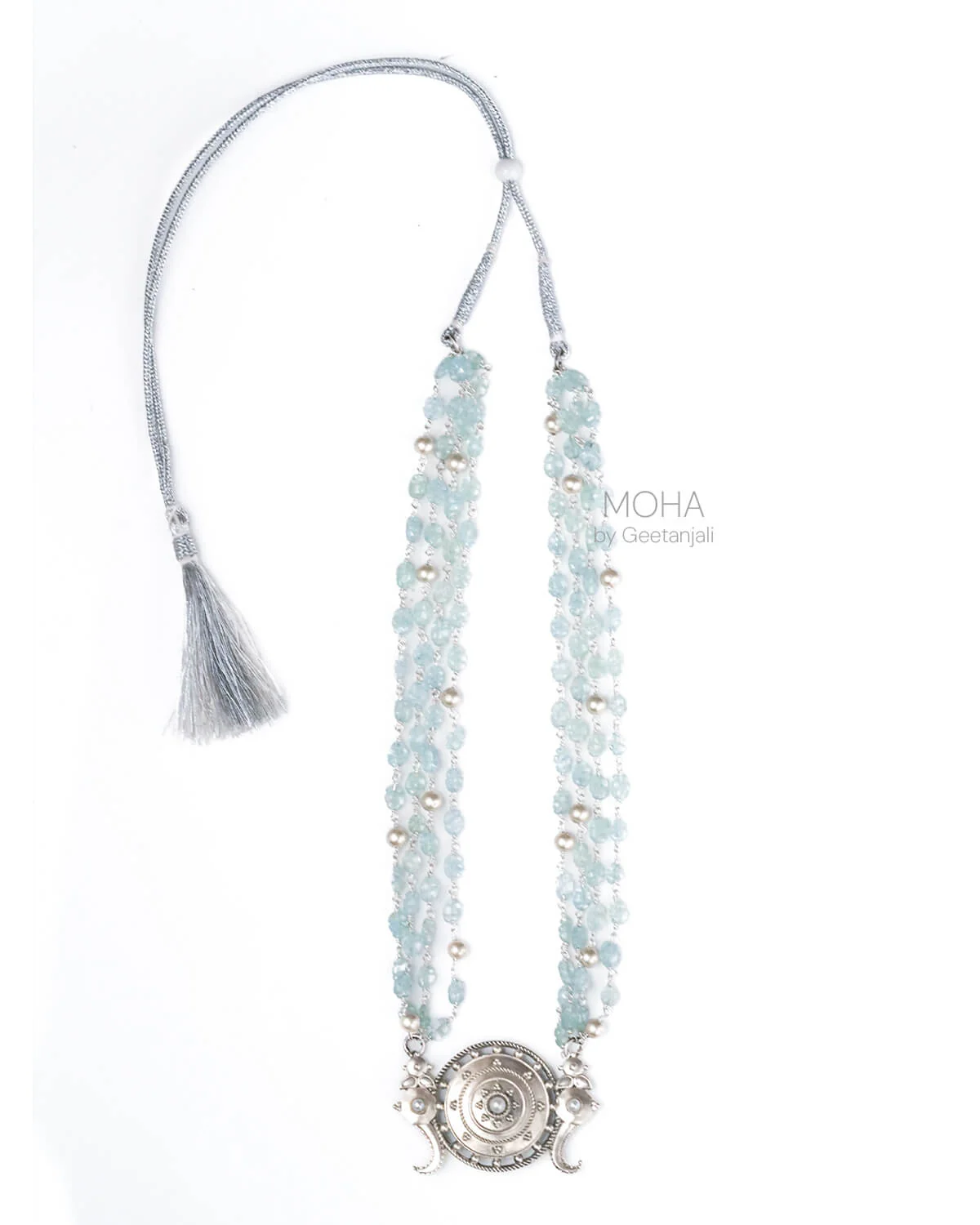 Shankh Chakra Silver Necklace by MOHA - Image 8