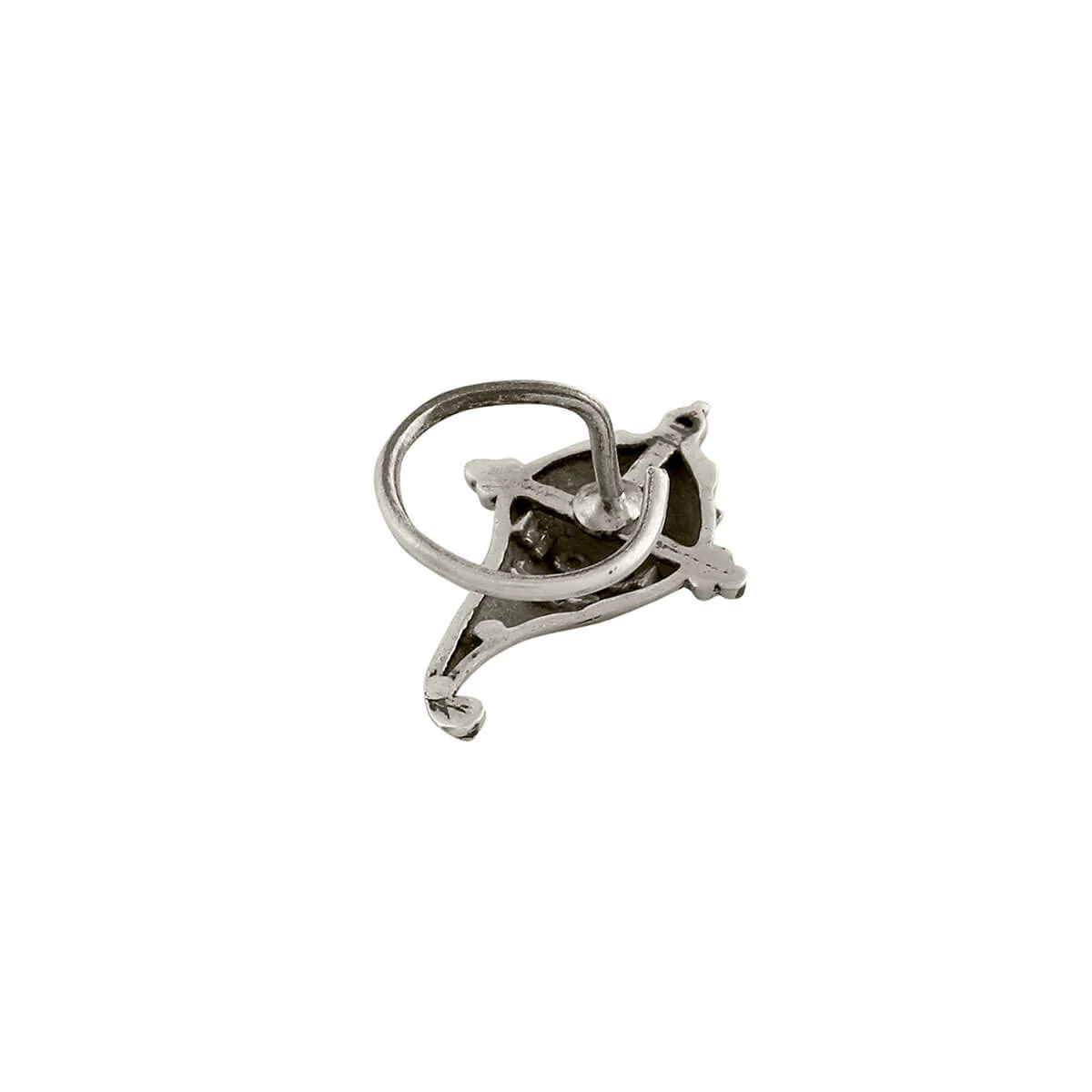 Shankha Silver Nose Pin by MOHA - Image 4