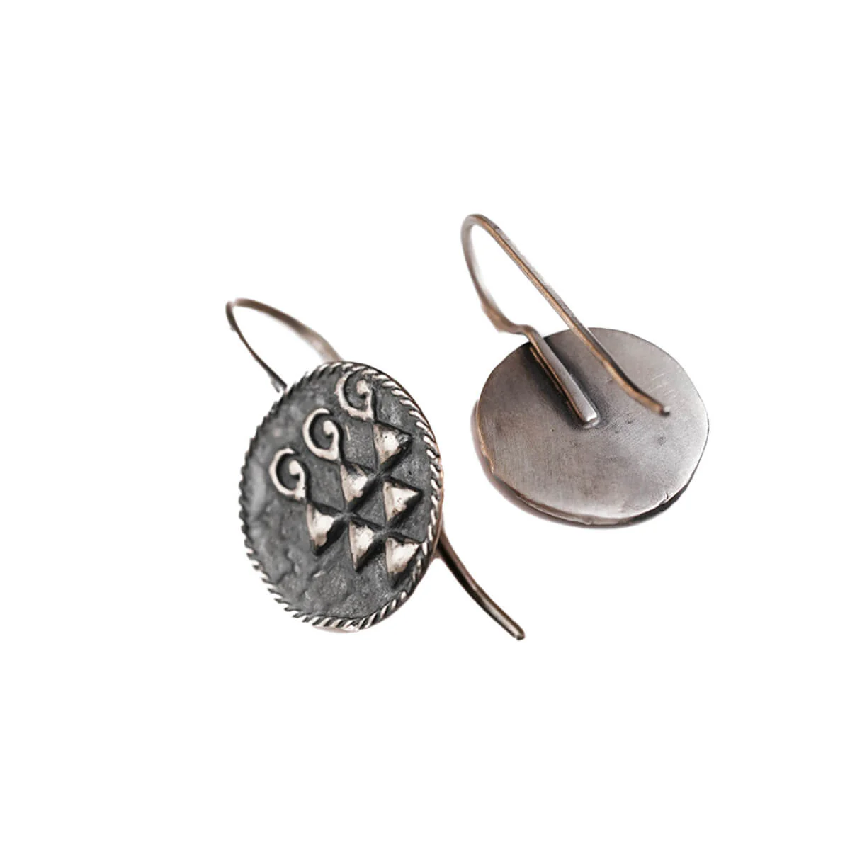 Sharada Silver Dangle Earrings by MOHA - Image 8