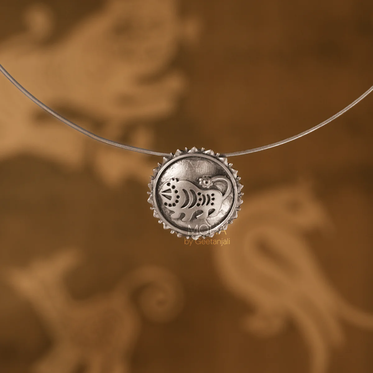 Shardul Silver Necklace by MOHA - Image 2