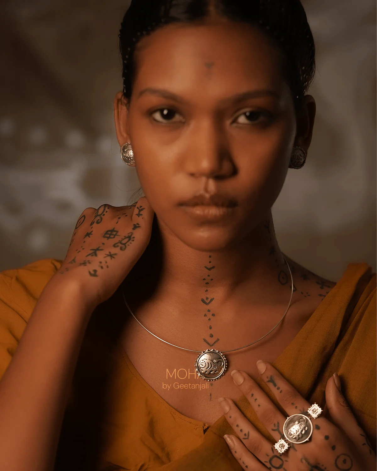 Shardul Silver Necklace by MOHA - Image 4