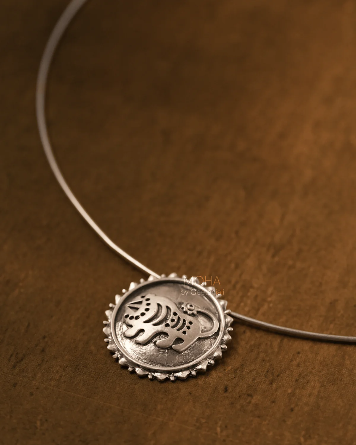 Shardul Silver Necklace by MOHA - Image 5