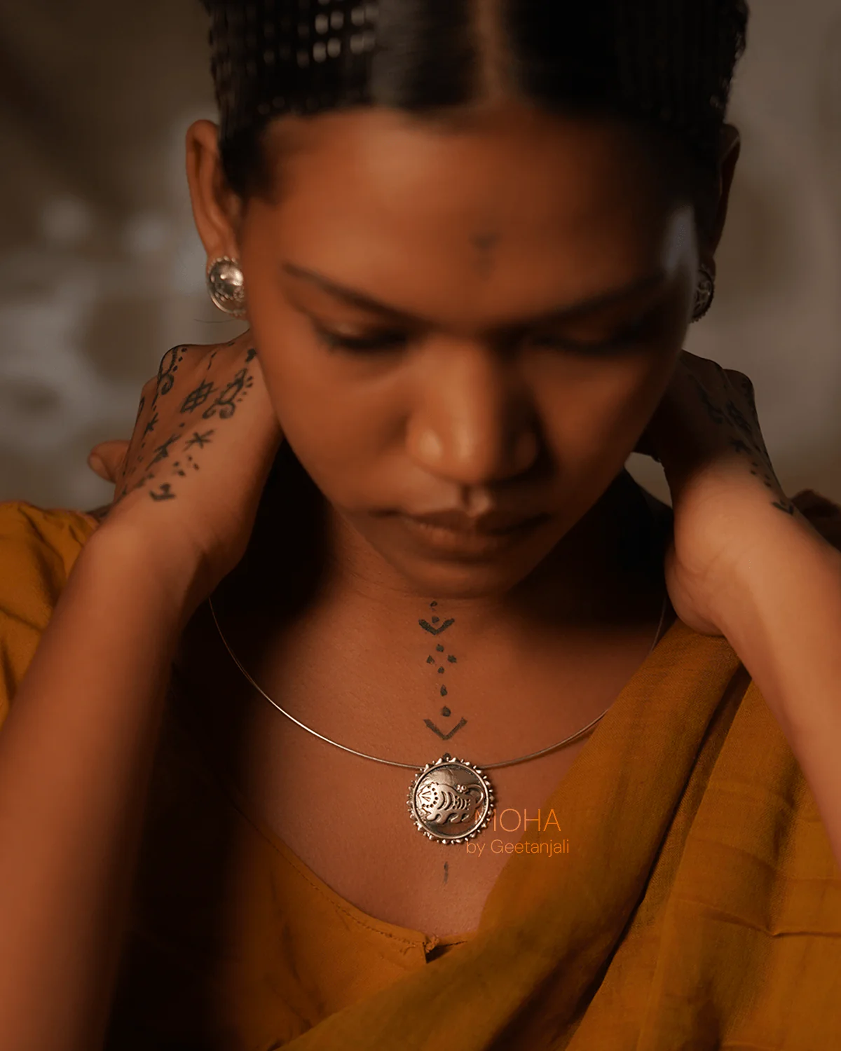 Shardul Silver Necklace by MOHA - Image 6