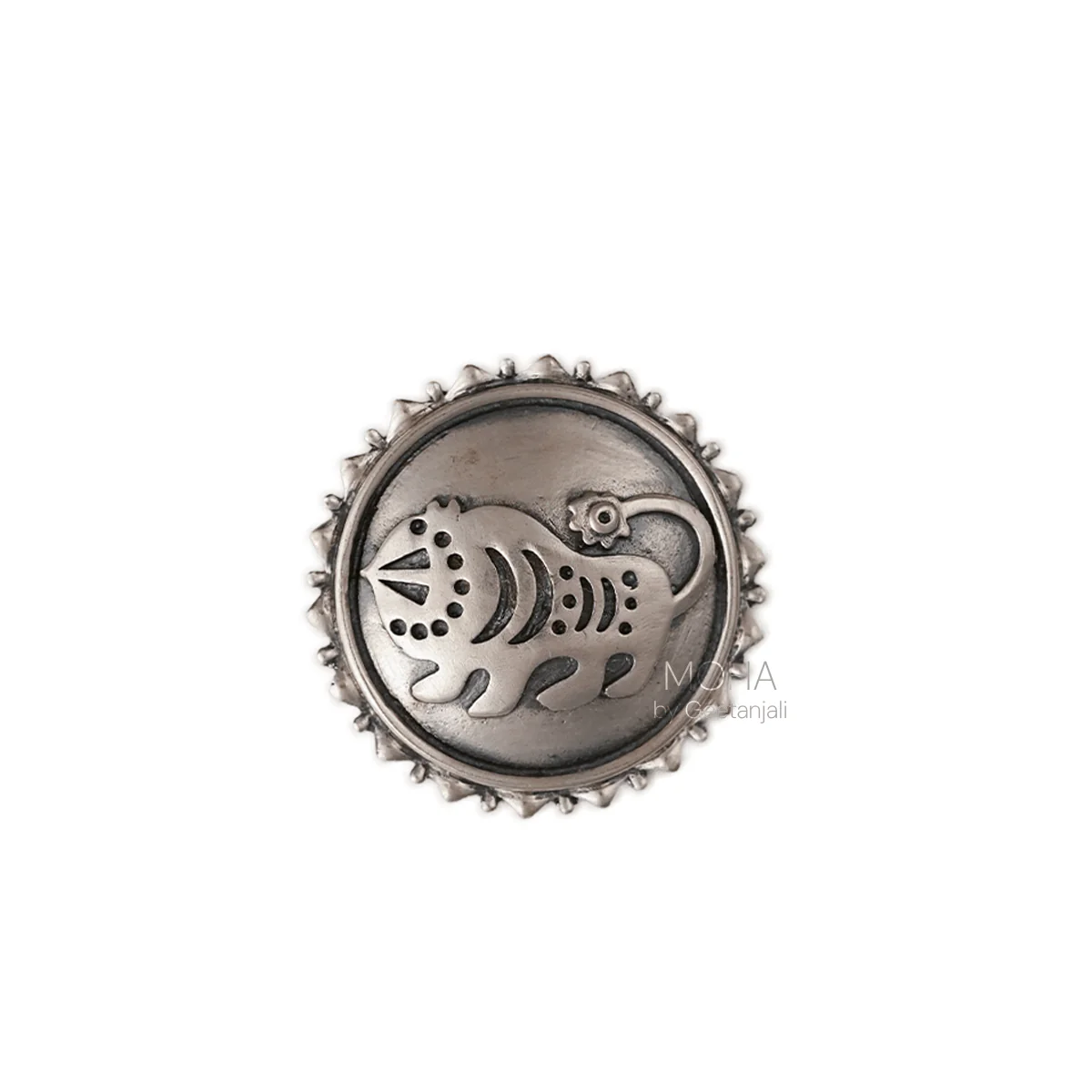 Shardul Silver Pendant by Moha (Only Pendant)