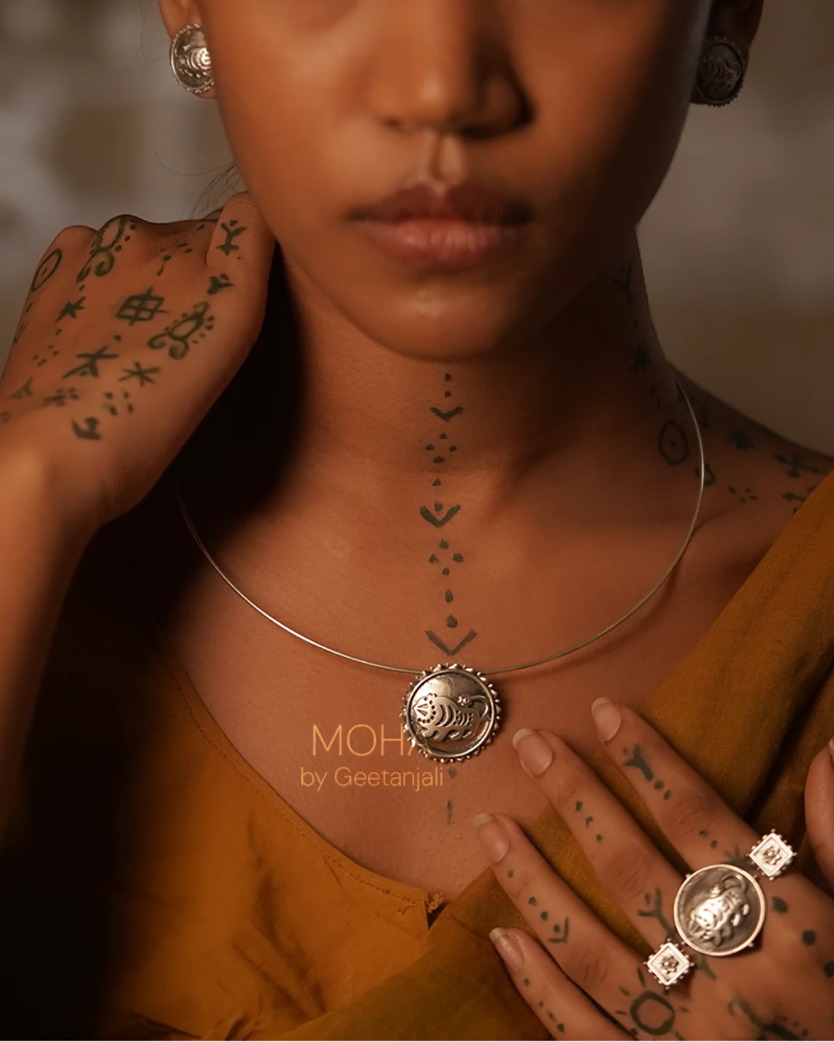 Shardul Silver Pendant by Moha (Only Pendant) - Image 6