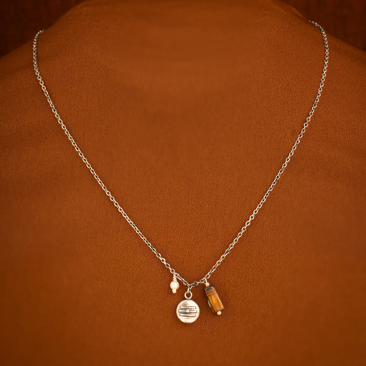 Shiva Charms Silver Necklace by Moha - Image 5