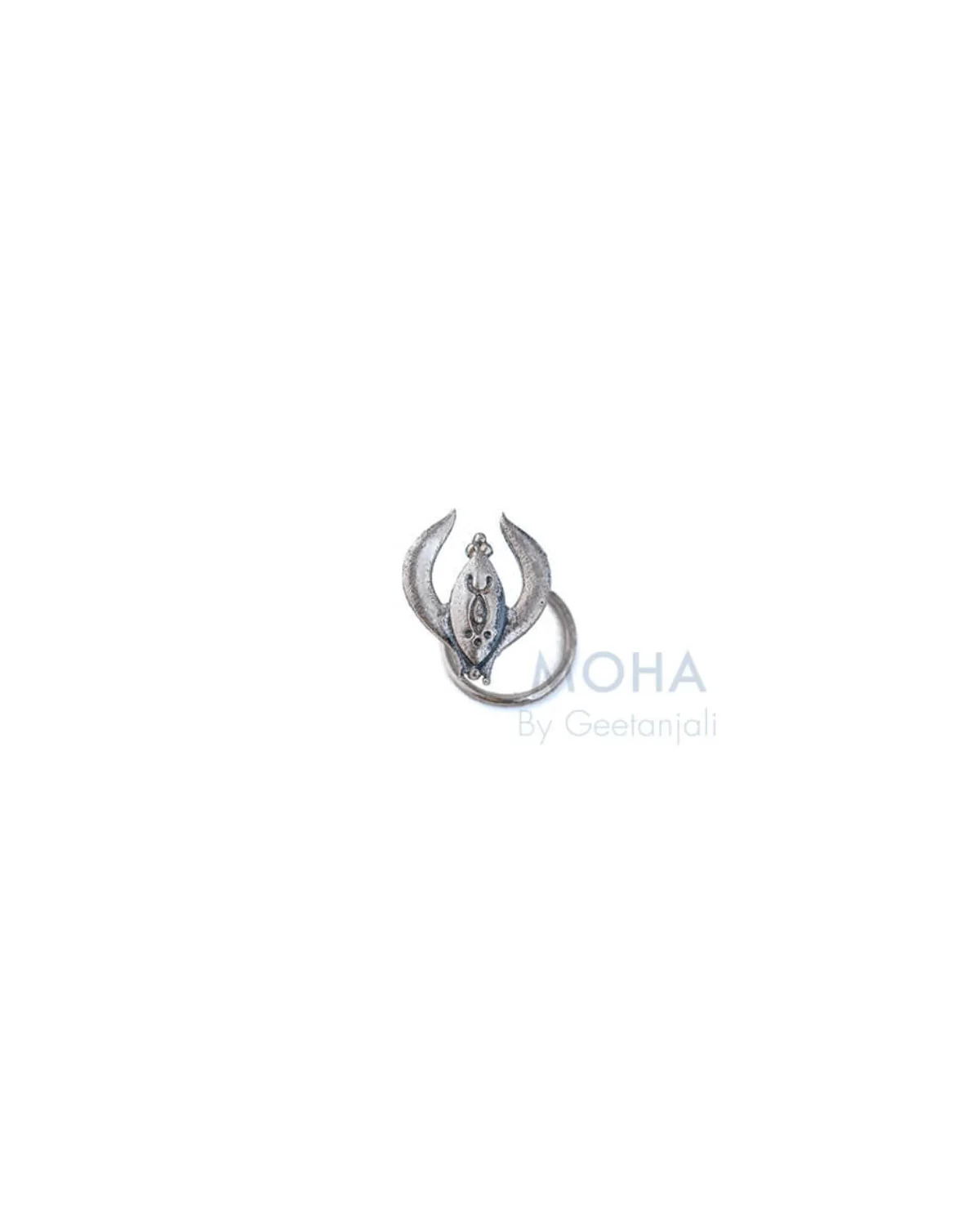 Shringa Silver Nosepin by MOHA