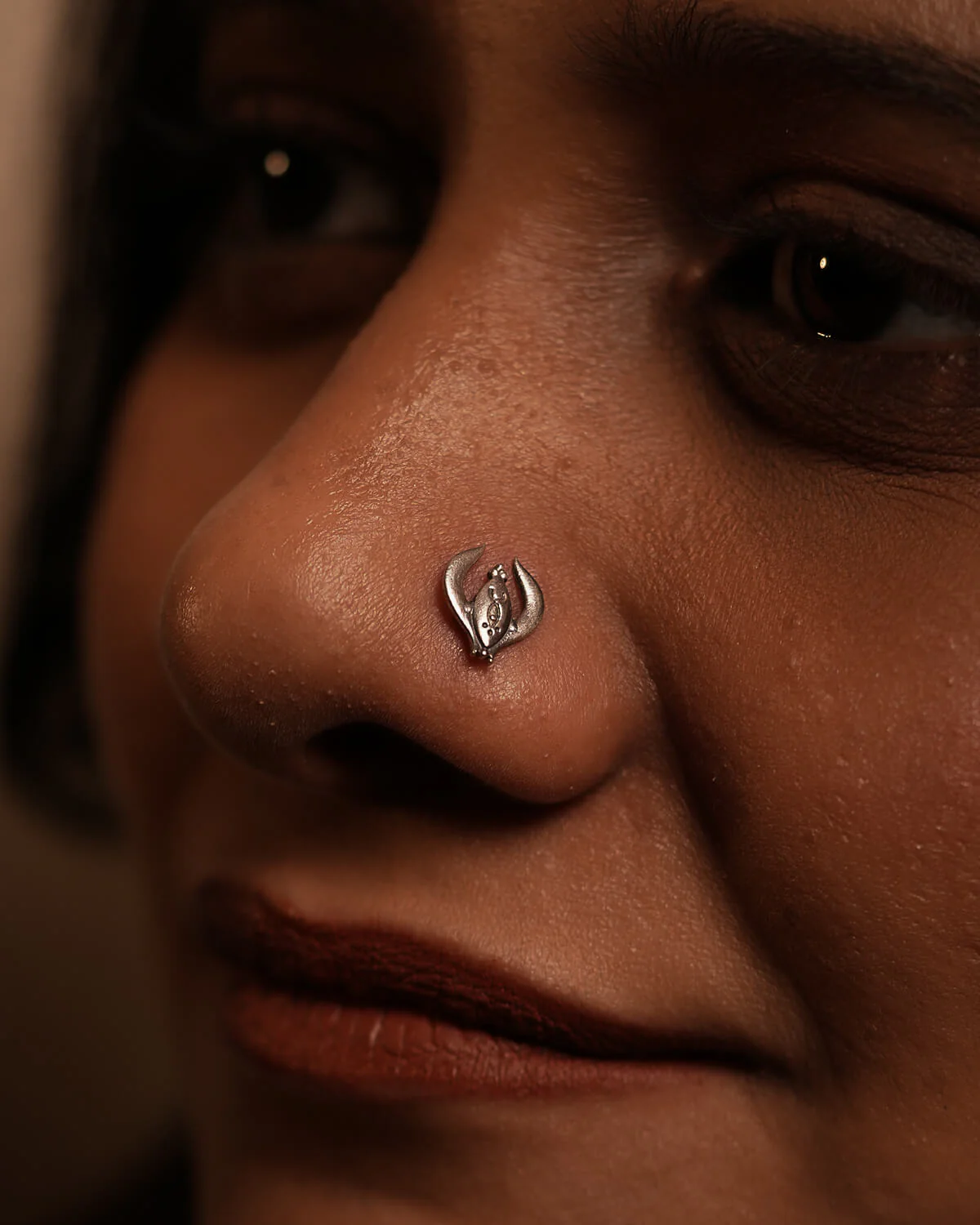 Shringa Silver Nosepin by MOHA - Image 5