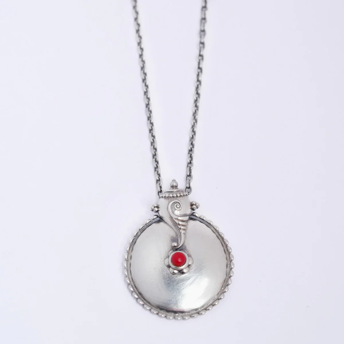 Shubh Silver Chain Pendant by MOHA - Image 5