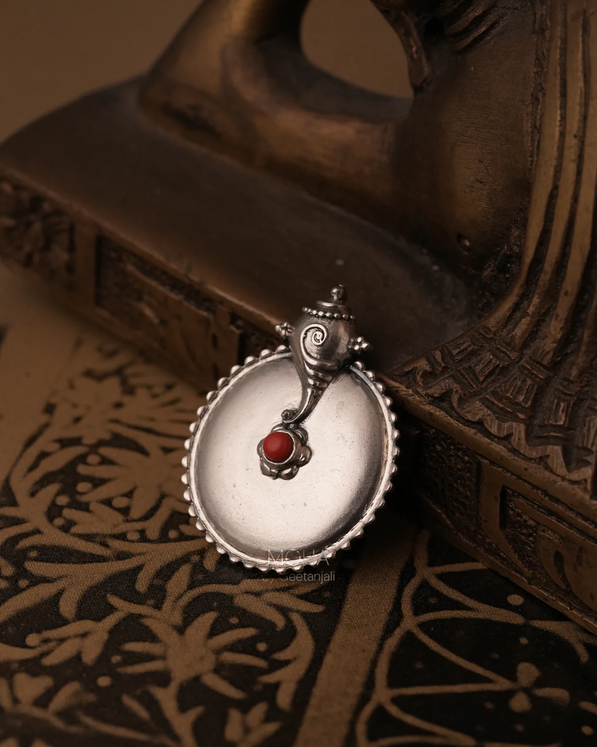 Shubh Silver Pendant by MOHA (Only Pendant) - Image 3
