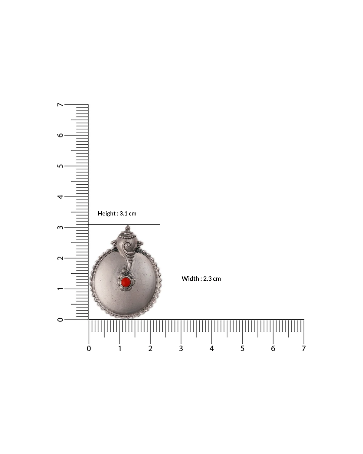 Shubh Silver Pendant by MOHA (Only Pendant) - Image 6
